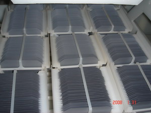 清洗后的太阳能硅片